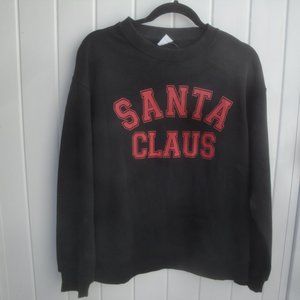 ZARA Youth Santa Claus Graphic Black Top 13/14 or XS-Small NEW with Tags
